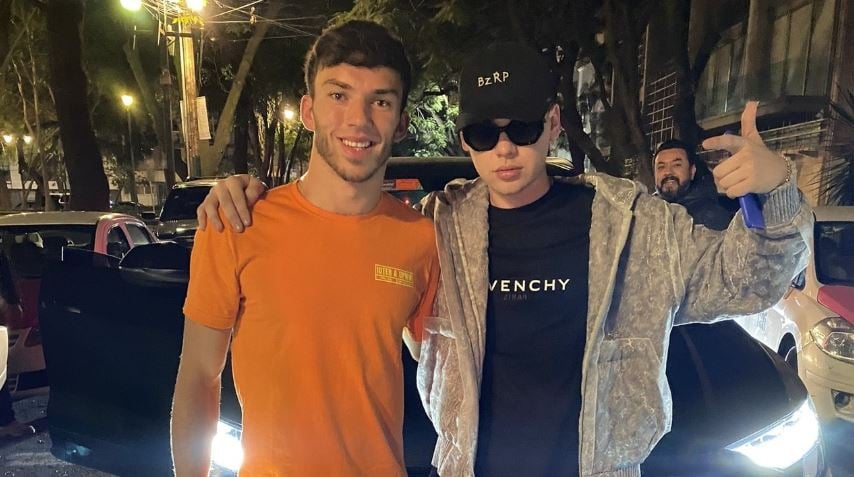 Pierre Gasly es amigo de Bizarrap (Foto: Olé).