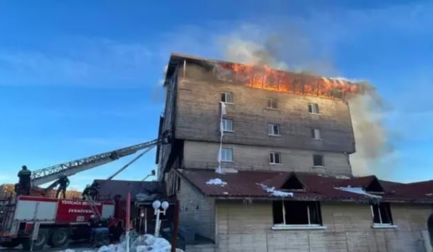 Incendio en un hotel de Turquía