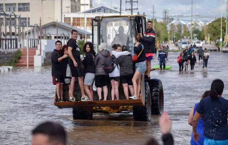 Temporal en Bahía Blanca