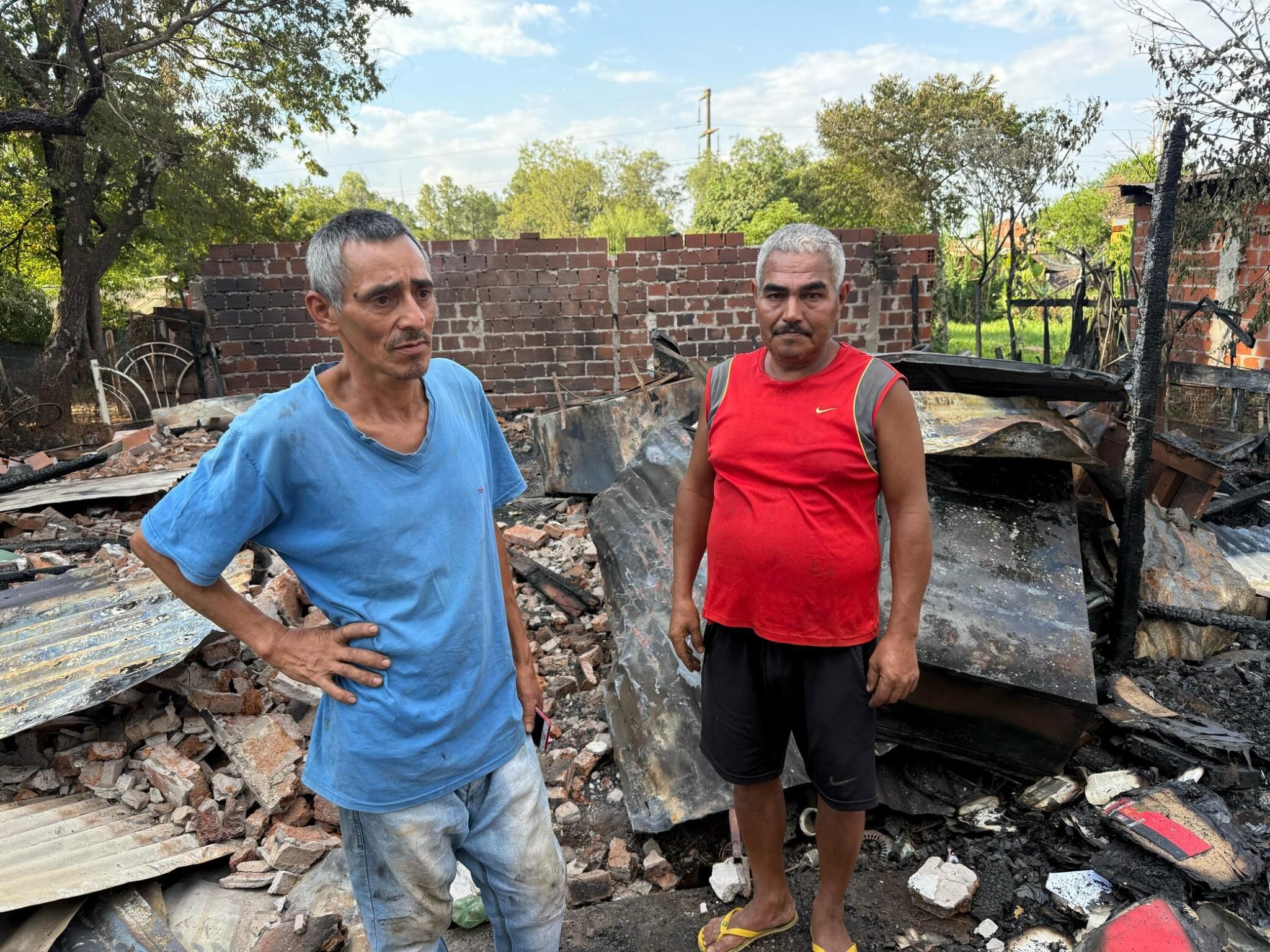 incendio de su vivienda en Garupá