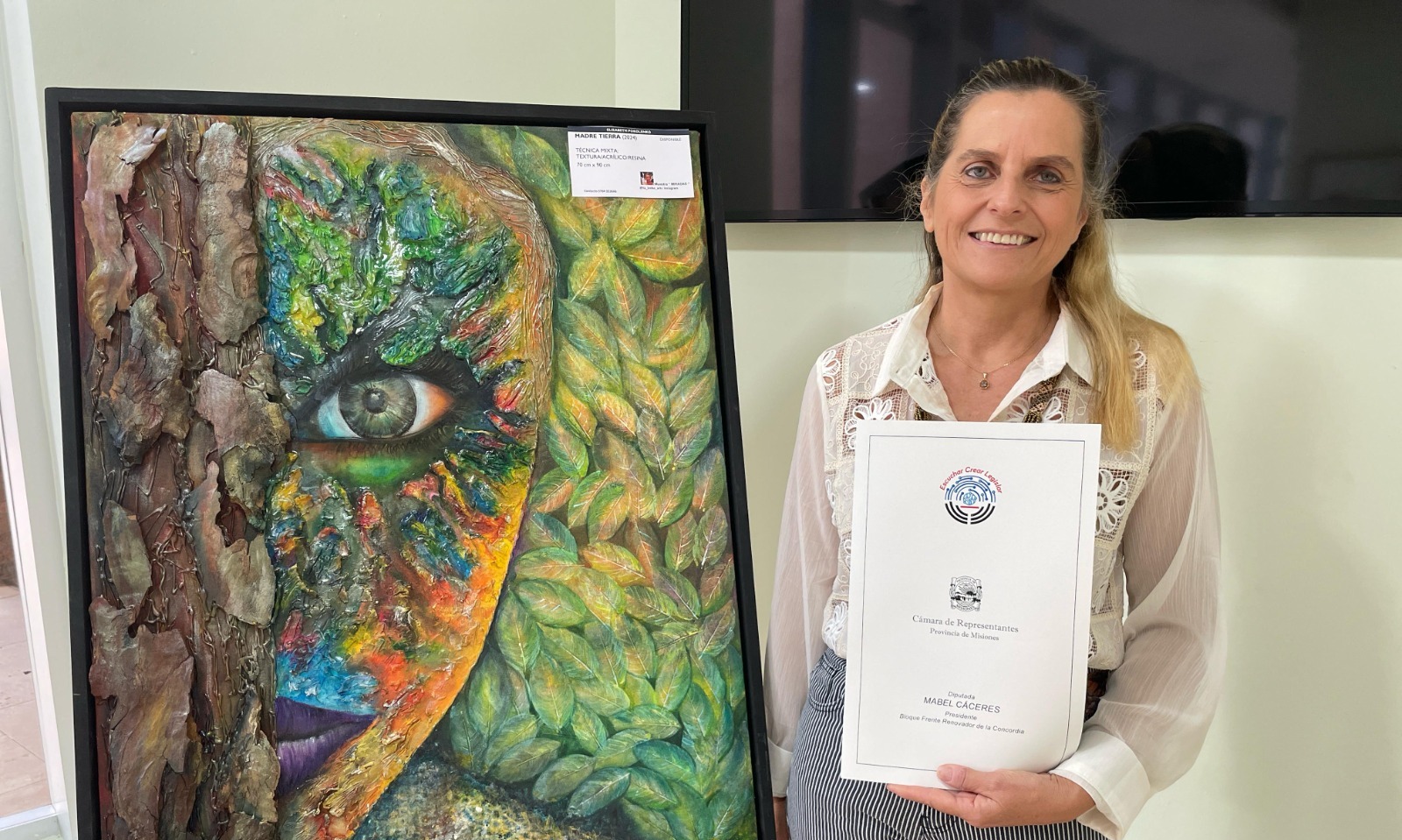 muestra de arte en la Cámara de Representantes