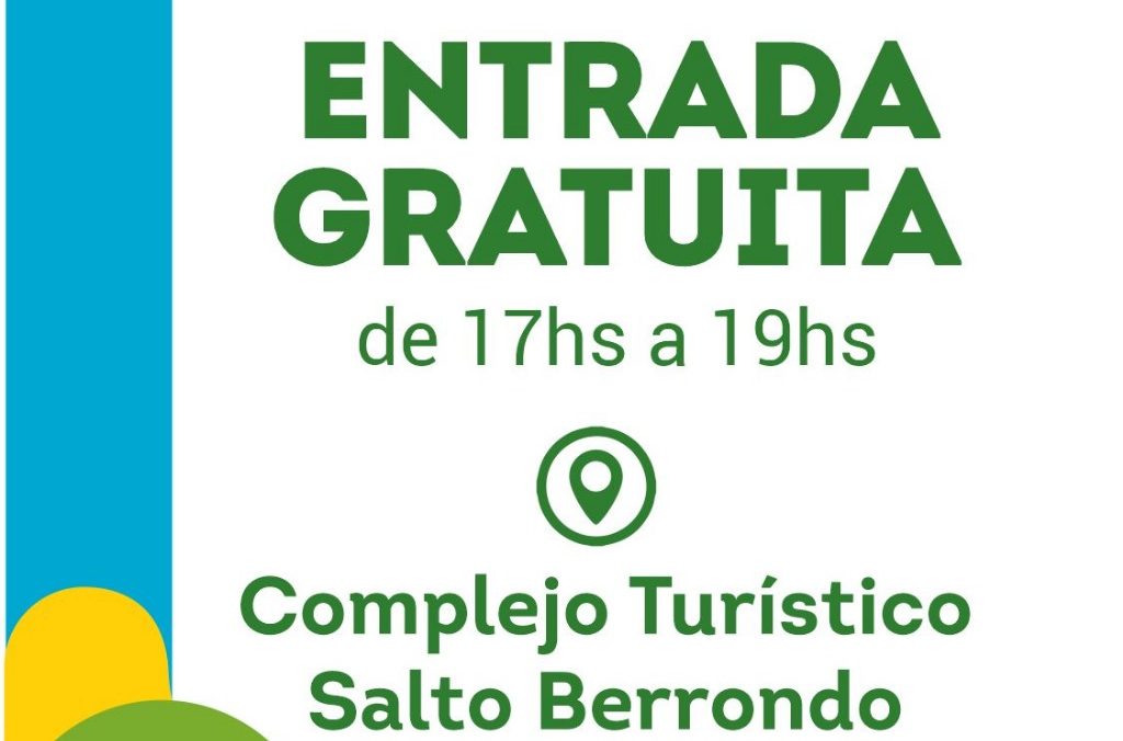 Temporada de otoño-invierno de 17:00 a 19:00hs entrada gratuita en el Salto Berrondo