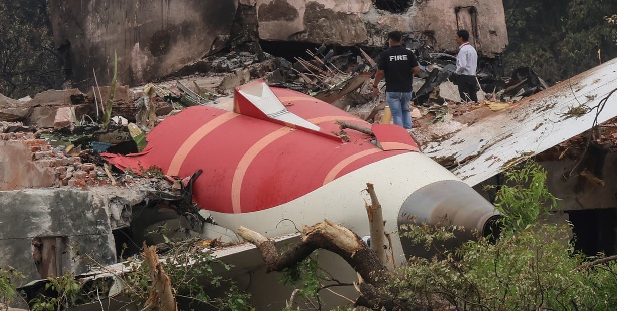 caja negra del avión que se estrelló en la India
