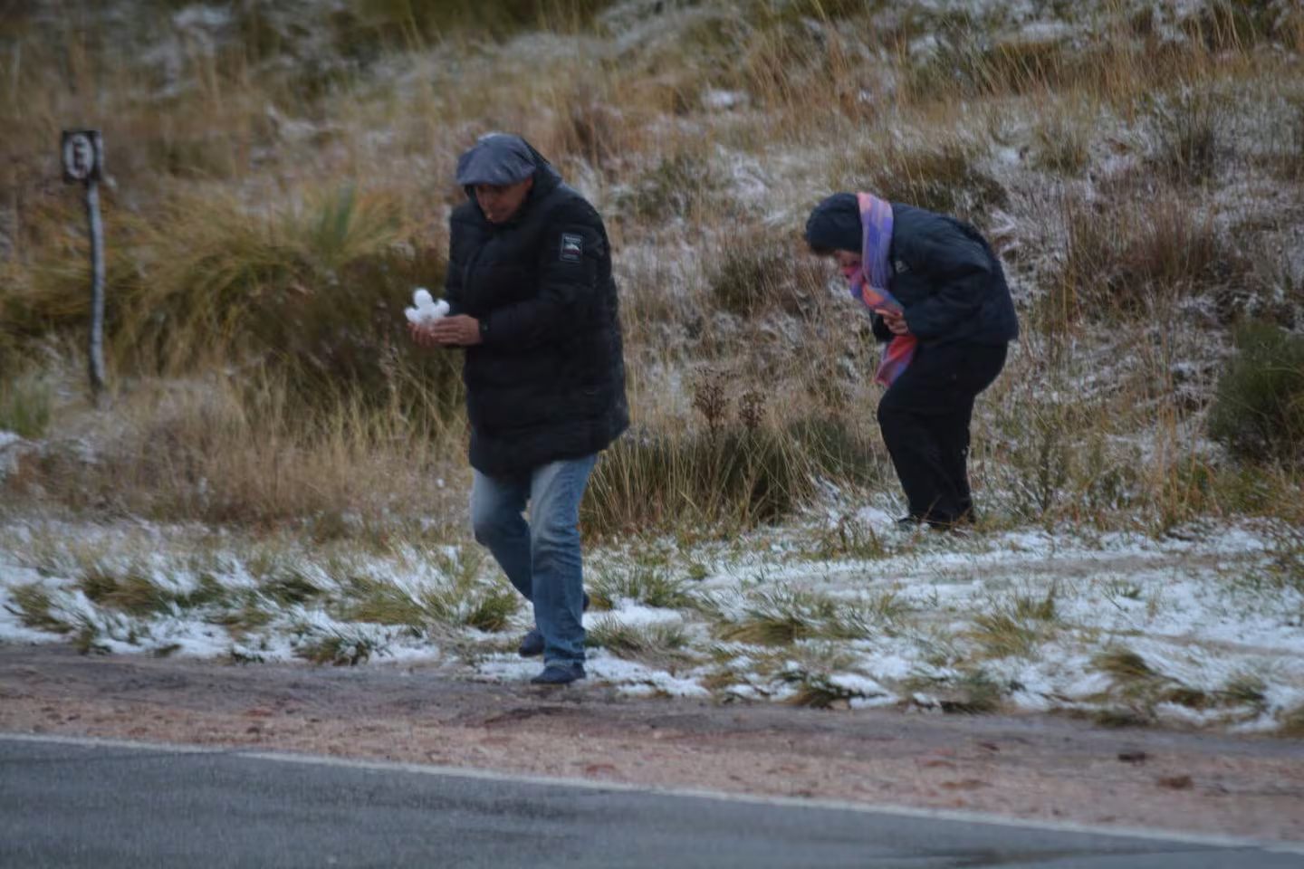 Nevó en la Provincia de Buenos Aires