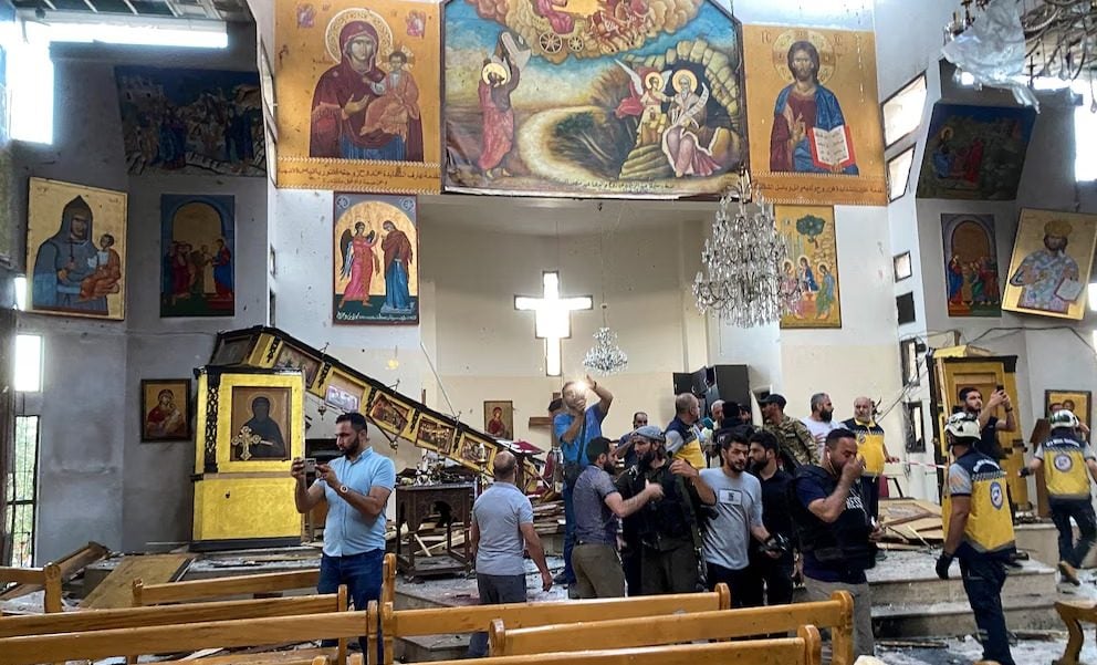 Atentado en una iglesia ortodoxa de Siria