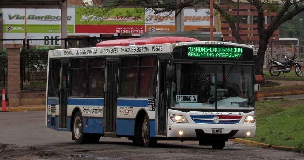 colectivo internacional entre Posadas y Encarnación