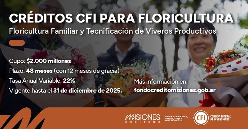 créditos para floricultura