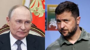 Los-presidentes-de-Rusia-y-Ucrania-Vladimir-Putin-y-Volodimir-Zelenski