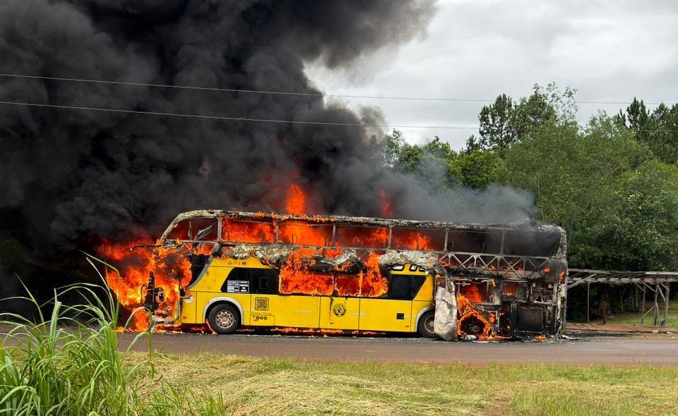Se incendió un colectivo