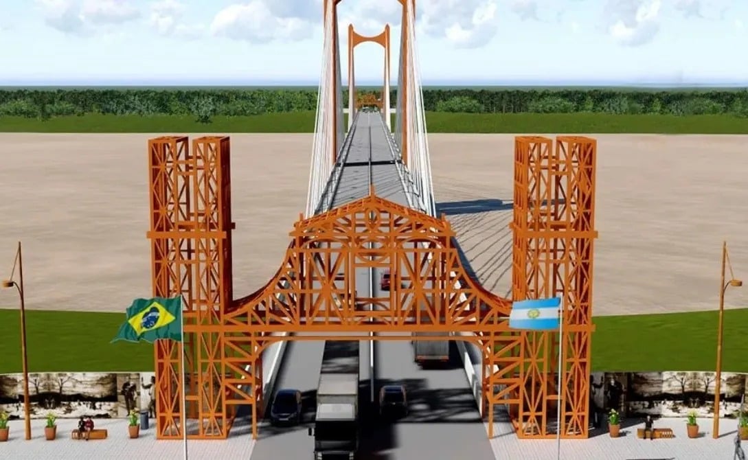 presentación del cronograma de obra del puente con Brasil