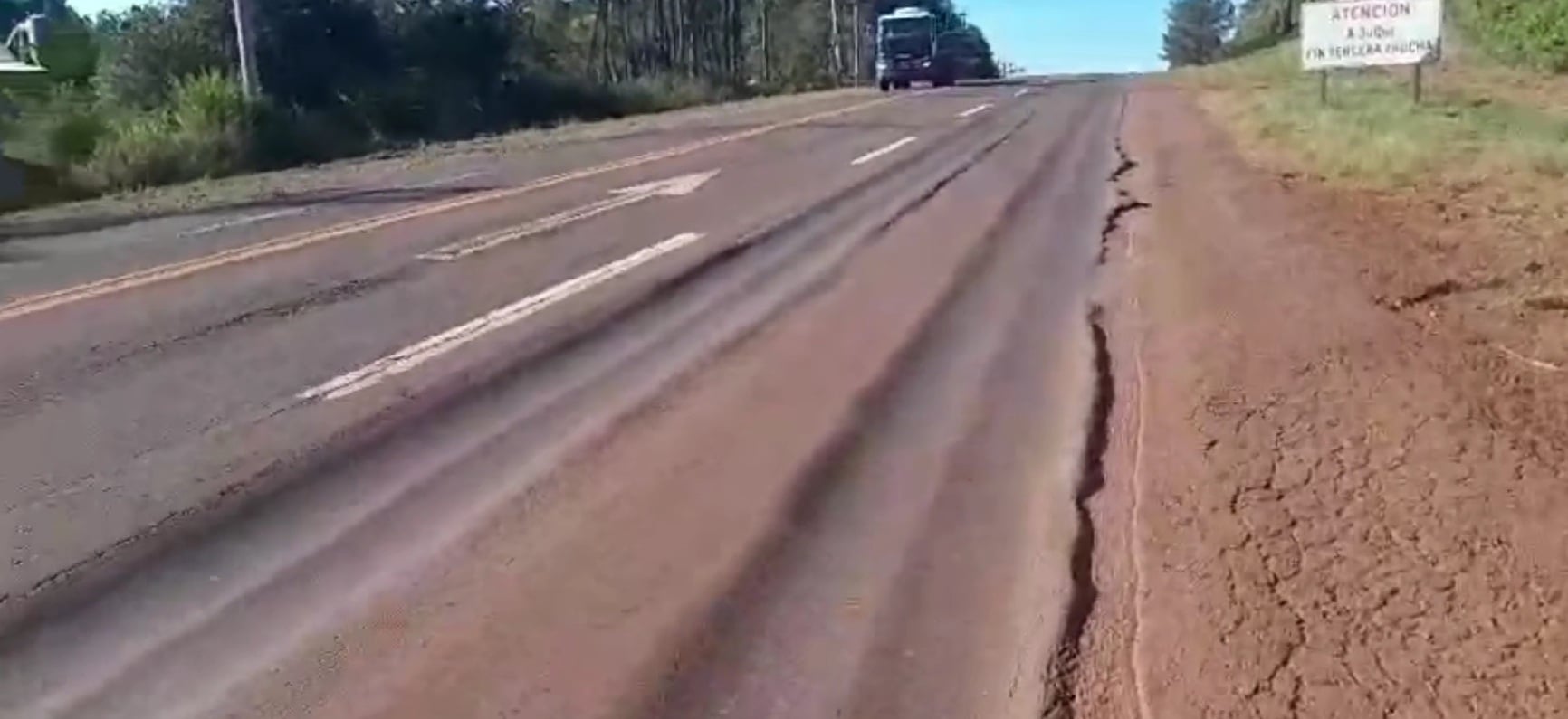 deterioro de las rutas