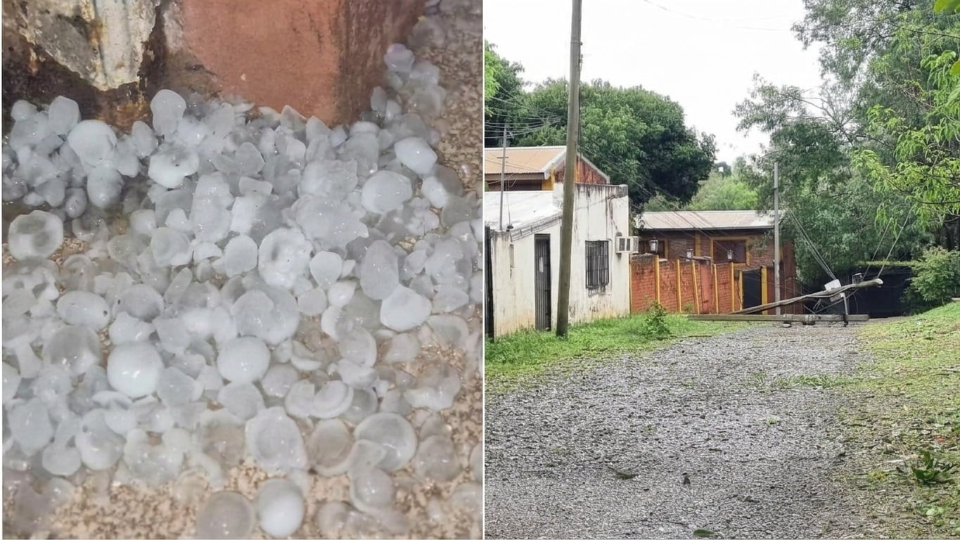 Tormenta de Santa Rosa | El temporal de granizo afectó a unas 20 familias en la zona sur de Posadas
